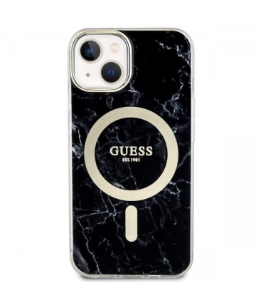Guess GUHMP14MPCUMAK iPhone 14 Plus 6.7" black/black hardcase Marble MagSafe