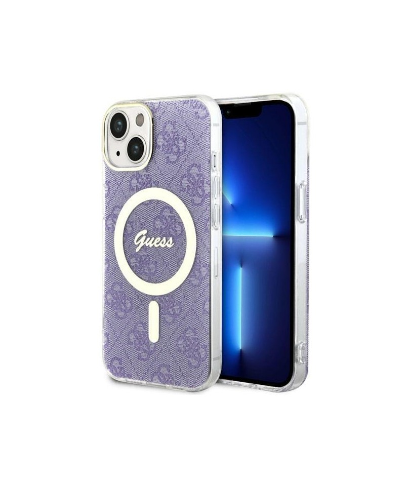 Guess 4G MagSafe case for iPhone 14 - purple