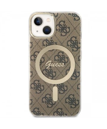 Guess 4G MagSafe case for iPhone 14 - brown