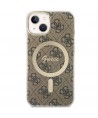 Guess 4G MagSafe case for iPhone 14 - brown