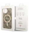 Guess 4G MagSafe case for iPhone 14 - brown
