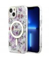 Guess Flower MagSafe case for iPhone 14 - transparent