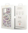 Guess Flower MagSafe case for iPhone 14 - transparent