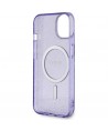 Guess Glitter Gold MagSafe case for iPhone 14 - purple