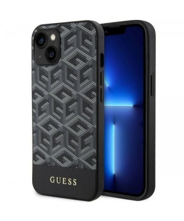 Guess GUHMP14SHGCFSEK iPhone 14 6.1" black/black hardcase GCube Stripes MagSafe