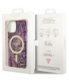 Guess Leopard MagSafe case for iPhone 14 - pink
