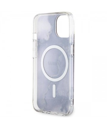 Guess GUHMP14SHTMRSU iPhone 14 6.1" purple/purple hardcase Golden Marble MagSafe