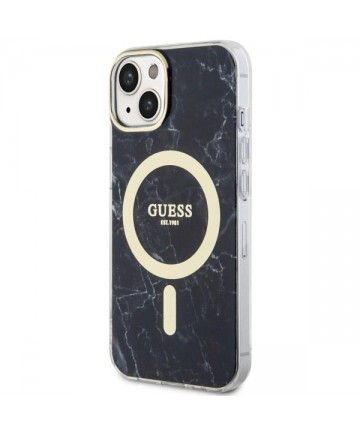 Guess GUHMP14SPCUMAK iPhone 14 6.1" black/black hardcase Marble MagSafe