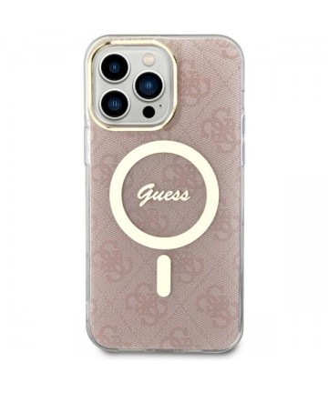 Guess 4G MagSafe case for iPhone 14 Pro Max - pink
