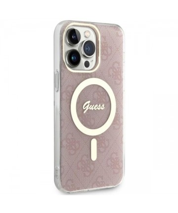Guess 4G MagSafe case for iPhone 14 Pro Max - pink