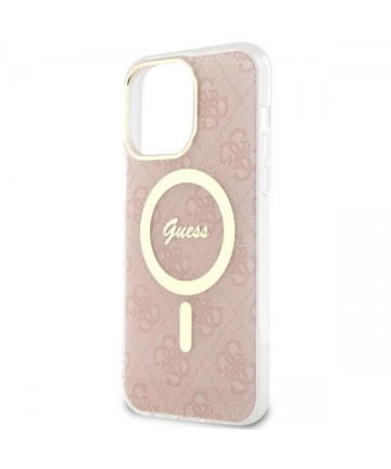 Guess 4G MagSafe case for iPhone 14 Pro Max - pink