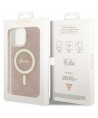 Guess 4G MagSafe case for iPhone 14 Pro Max - pink