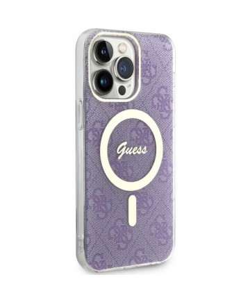 Guess GUHMP14XH4STU iPhone 14 Pro Max 6.7" purple/purple hardcase 4G MagSafe