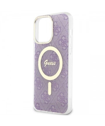 Guess GUHMP14XH4STU iPhone 14 Pro Max 6.7" purple/purple hardcase 4G MagSafe