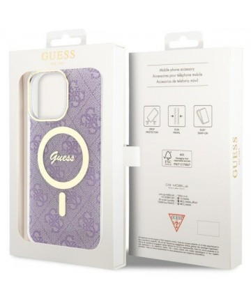 Guess GUHMP14XH4STU iPhone 14 Pro Max 6.7" purple/purple hardcase 4G MagSafe