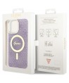 Guess GUHMP14XH4STU iPhone 14 Pro Max 6.7" purple/purple hardcase 4G MagSafe