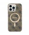 Guess GUHMP14XH4STW iPhone 14 Pro Max 6.7" brown/brown hardcase 4G MagSafe