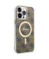 Guess GUHMP14XH4STW iPhone 14 Pro Max 6.7" brown/brown hardcase 4G MagSafe