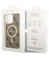 Guess GUHMP14XH4STW iPhone 14 Pro Max 6.7" brown/brown hardcase 4G MagSafe