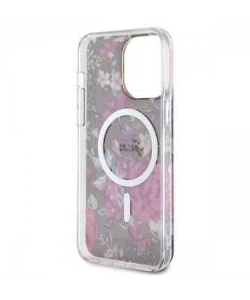 Guess GUHMP14XHCFWSA iPhone 14 Pro Max 6.7" green/khaki hardcase Flower MagSafe