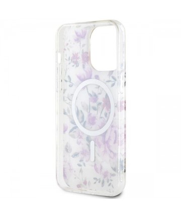 Guess GUHMP14XHCFWST iPhone 14 Pro Max 6.7" transparent hardcase Flower MagSafe