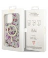 Guess GUHMP14XHCFWST iPhone 14 Pro Max 6.7" transparent hardcase Flower MagSafe