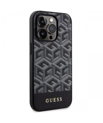 Guess GUHMP14XHGCFSEK iPhone 14 Pro Max 6.7" black/black hardcase GCube Stripes MagSafe