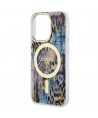 Guess GUHMP14XHLEOPWB iPhone 14 Pro Max 6.7" blue/blue hardcase Leopard MagSafe