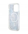 Guess GUHMP14XHLEOPWB iPhone 14 Pro Max 6.7" blue/blue hardcase Leopard MagSafe