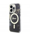 Guess GUHMP14XHTMRSK iPhone 14 Pro Max 6.7" black/black hardcase Golden Marble MagSafe