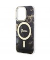 Guess GUHMP14XHTMRSK iPhone 14 Pro Max 6.7" black/black hardcase Golden Marble MagSafe