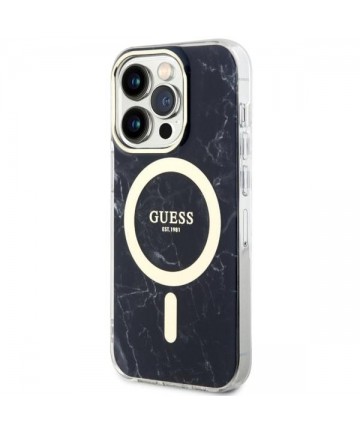 Guess GUHMP14XPCUMAK iPhone 14 Pro Max 6.7" black/black hardcase Marble MagSafe