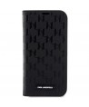 Karl Lagerfeld KLBKP14LSAKLHPK iPhone 14 Pro 6.1" bookcase black/black Saffiano Monogram