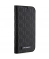 Karl Lagerfeld KLBKP14LSAKLHPK iPhone 14 Pro 6.1" bookcase black/black Saffiano Monogram
