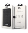 Karl Lagerfeld KLBKP14LSAKLHPK iPhone 14 Pro 6.1" bookcase black/black Saffiano Monogram