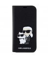 Karl Lagerfeld KLBKP14LSANKCPK iPhone 14 Pro 6.1" bookcase black/black Saffiano Karl & Choupette