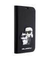 Karl Lagerfeld KLBKP14LSANKCPK iPhone 14 Pro 6.1" bookcase black/black Saffiano Karl & Choupette