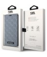 Karl Lagerfeld KLBKP14XSAKLHPG iPhone 14 Pro Max 6.7" bookcase silver/silver Saffiano Monogram