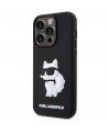 Karl Lagerfeld KLHCP14L3DRKHNK iPhone 14 Pro 6.1" black/black hardcase Rubber Choupette 3D
