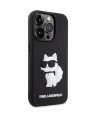 Karl Lagerfeld KLHCP14L3DRKHNK iPhone 14 Pro 6.1" black/black hardcase Rubber Choupette 3D