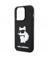 Karl Lagerfeld KLHCP14L3DRKHNK iPhone 14 Pro 6.1" black/black hardcase Rubber Choupette 3D