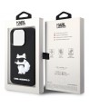 Karl Lagerfeld KLHCP14L3DRKHNK iPhone 14 Pro 6.1" black/black hardcase Rubber Choupette 3D