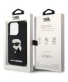 Karl Lagerfeld KLHCP14L3DRKINK iPhone 14 Pro 6.1" black/black hardcase Rubber Ikonik 3D