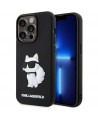 Karl Lagerfeld KLHCP14X3DRKHNK iPhone 14 Pro Max 6.7" black/black hardcase Rubber Choupette 3D