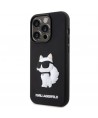 Karl Lagerfeld KLHCP14X3DRKHNK iPhone 14 Pro Max 6.7" black/black hardcase Rubber Choupette 3D