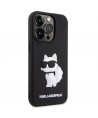 Karl Lagerfeld KLHCP14X3DRKHNK iPhone 14 Pro Max 6.7" black/black hardcase Rubber Choupette 3D