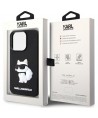 Karl Lagerfeld KLHCP14X3DRKHNK iPhone 14 Pro Max 6.7" black/black hardcase Rubber Choupette 3D