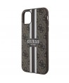 Guess GUHMN61P4RPSW iPhone 11 / Xr brown/brown hardcase 4G Printed Stripes MagSafe