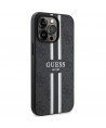 Guess GUHMP13LP4RPSK iPhone 13 Pro / 13 6.1" black/black hardcase 4G Printed Stripes MagSafe