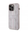Guess GUHMP13LP4RPSP iPhone 13 Pro / 13 6.1" pink/pink hardcase 4G Printed Stripes MagSafe